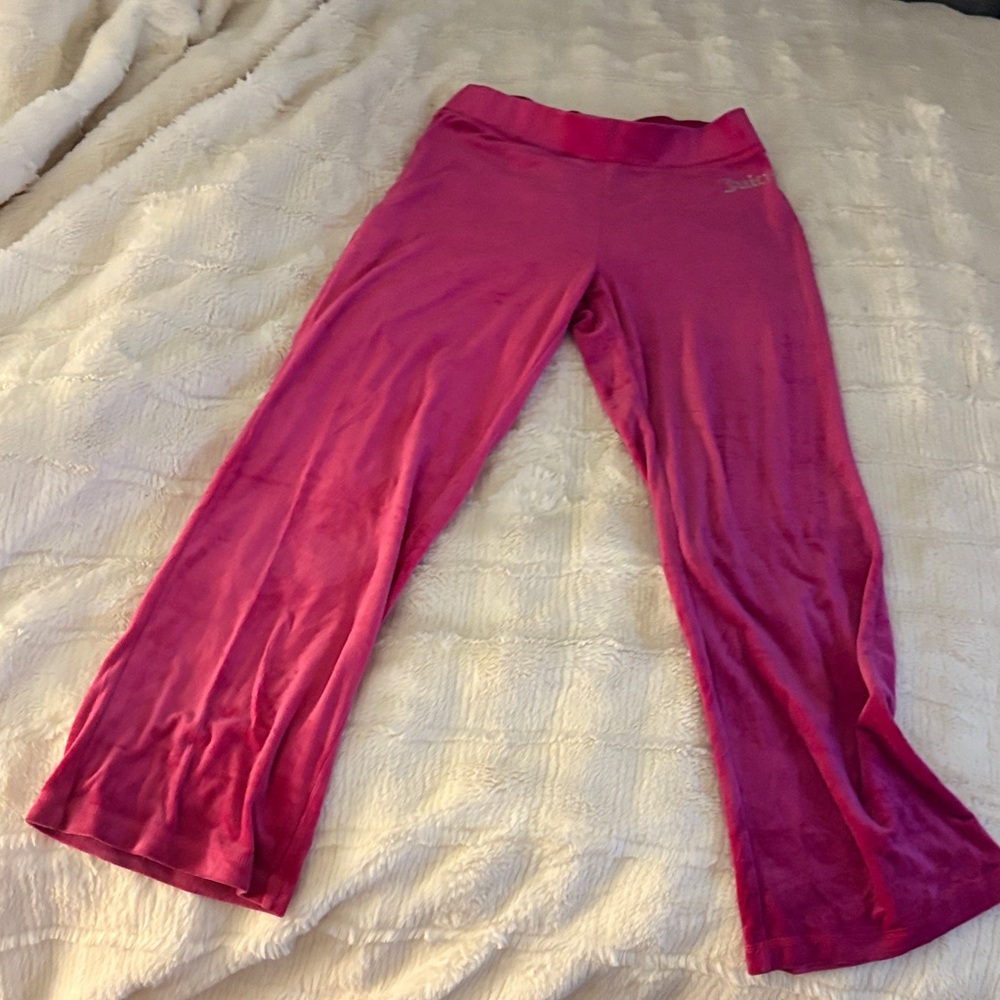 Juicy Couture Fuchsia Velour Trousers